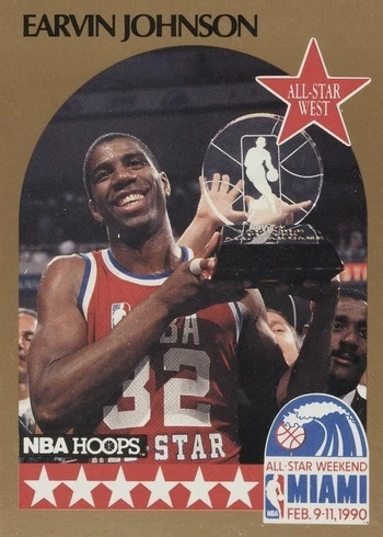 1990 Hoops #18 Magic Johnson Basketball Card