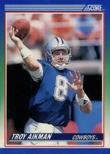 1990 Score #21 Troy Aikman Football Card