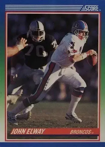 1990 Score #25 John Elway Football Card