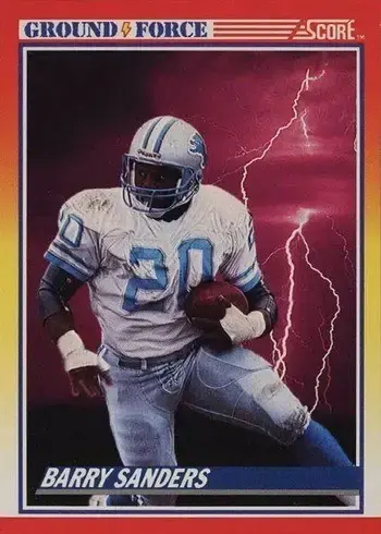 1990 Score #325 Barry Sanders Football Card