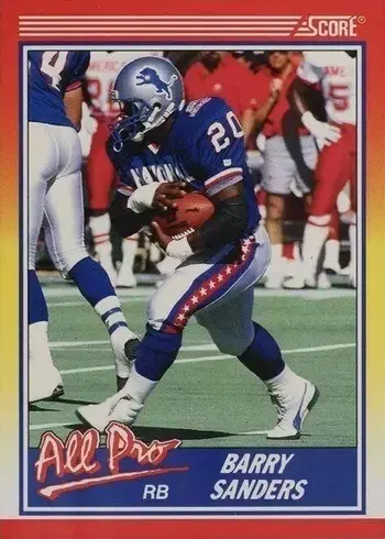 1990 Score #580 Barry Sanders Football Card