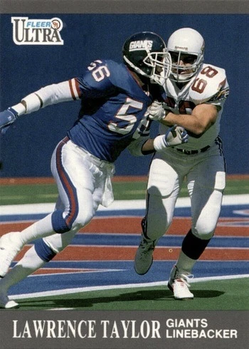 1991 Fleer Ultra #224 Lawrence Taylor Football Card