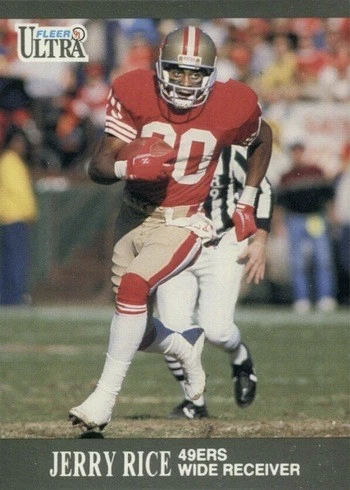 1991 Fleer Ultra #254 Jerry Rice Football Card