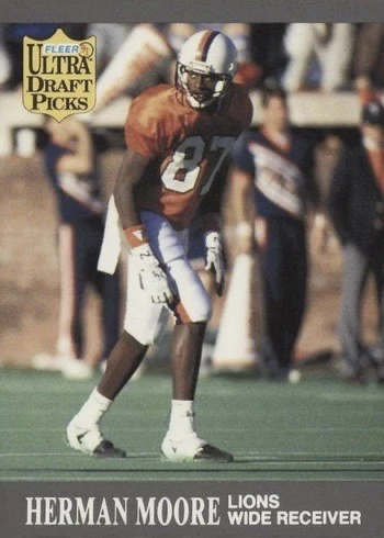 1991 Fleer Ultra #291 Herman Moore Rookie Card