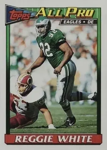 1991 Topps #212 Reggie White Football Card