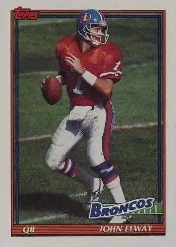 1991 Topps #554 John Elway Football Card