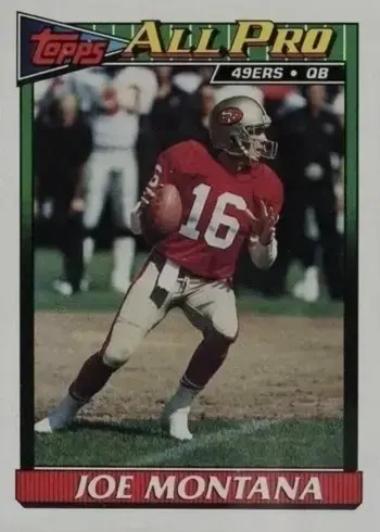 1991 Topps #73 Joe Montana Football Card