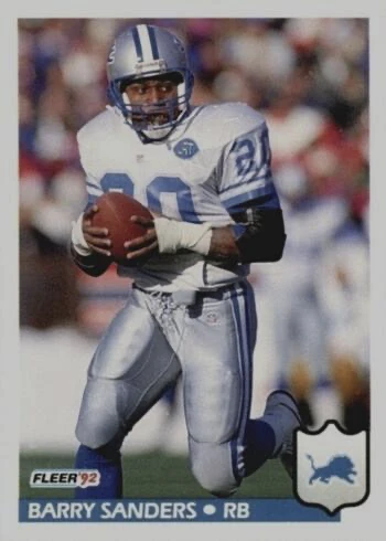 1992 Fleer #123 Barry Sanders Football Card