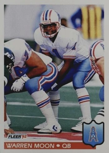 1992 Fleer #153 Warren Moon Football Card
