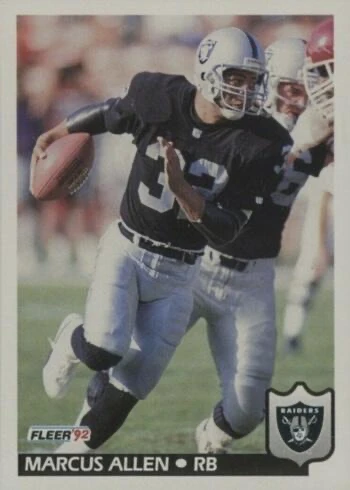 1992 Fleer #188 Marcus Allen Football Card