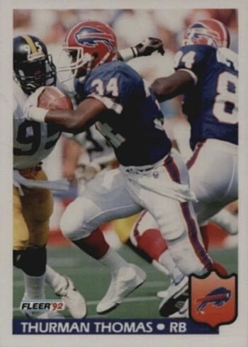 1992 Fleer #33 Thurman Thomas Football Card