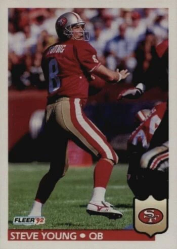 1992 Fleer #386 Steve Young Football Card