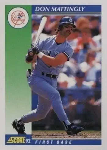 1992 Score #23 Don Mattingly Baseball Card