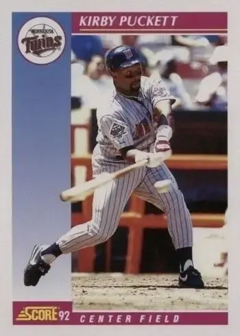 1992 Score #600 Kirby Puckett Baseball Card