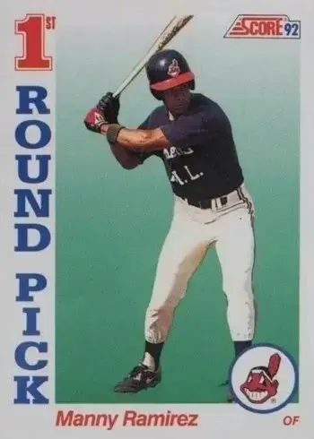 1992 Score #800 Manny Ramirez Rookie Card