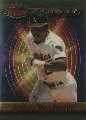 1994 Topps Finest #223 Rickey Henderson Baseball Card