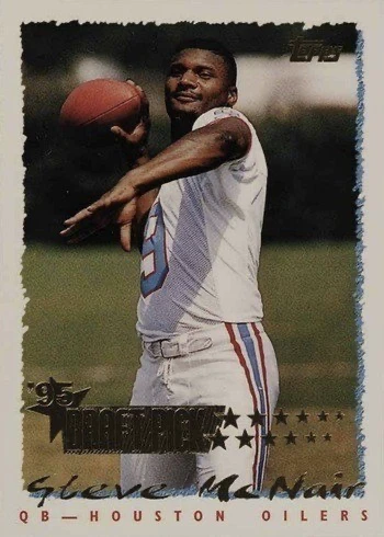 1995 Topps #430 Steve McNair Rookie Card