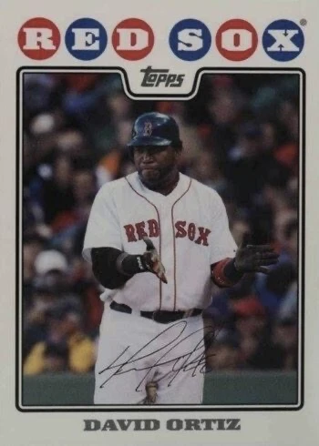 2008 Topps #360 David Ortiz Baseball Card