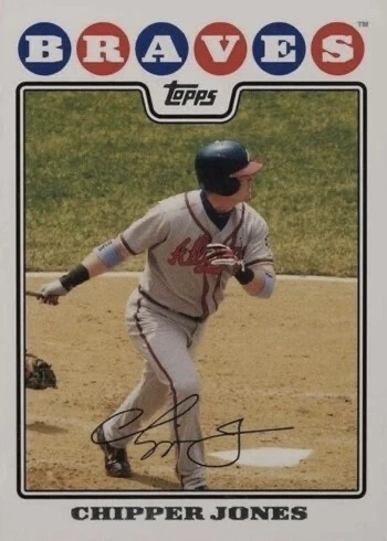 2008 Topps #500 Chipper Jones Baseball Card