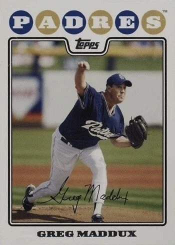2008 Topps #625 Greg Maddux Baseball Card