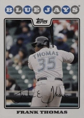 2008 Topps #650 Frank Thomas Baseball Card