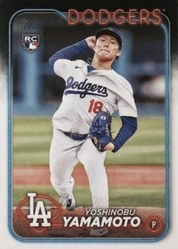 2024 Topps #553 Yoshinobu Yamamoto Rookie Card
