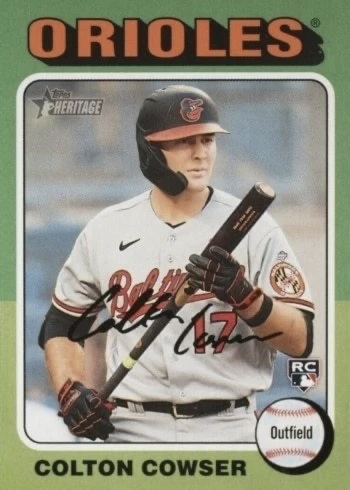 2024 Topps Heritage #388 Colton Cowser Rookie Card