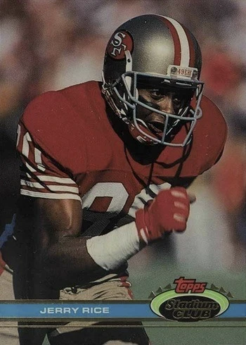 1991 Topps Stadium Club #71 Jerry Rice Football Card