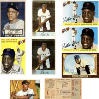 Collection of Willie Mays Baseball Cards and Memorabilia