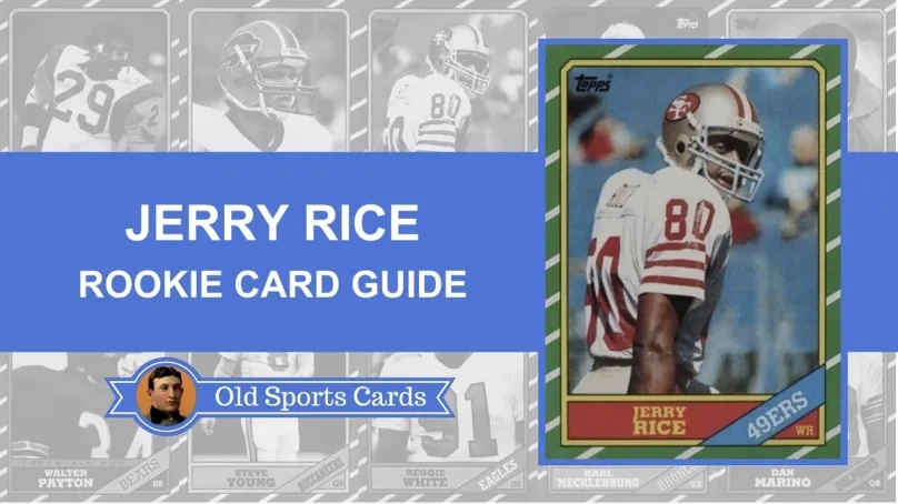 A Collage of Jerry Rice Rookie Cards