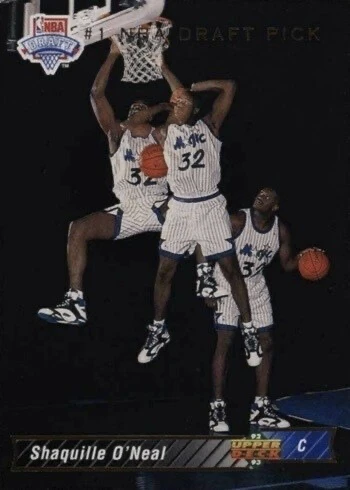 rare shaq basketball cards Shaquille "Shaq" O'Neal Autographed 1992-93 Fleer Ultra All Rookie Tea  RSA 8 Elite Shaq Cards to