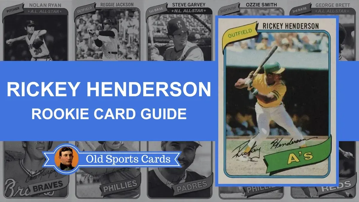 A Collage of Rickey Henderson Rookie Cards