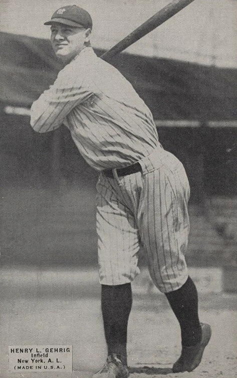 1925 Exhibits  Lou Gehrig Rookie Card