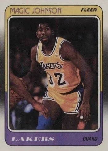 1988 Fleer #67 Magic Johnson Basketball Card