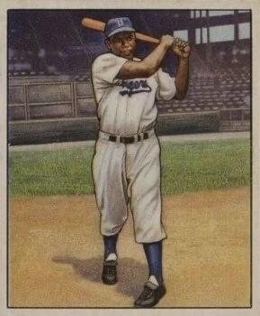 1950 Bowman #22 Jackie Robinson Baseball Card