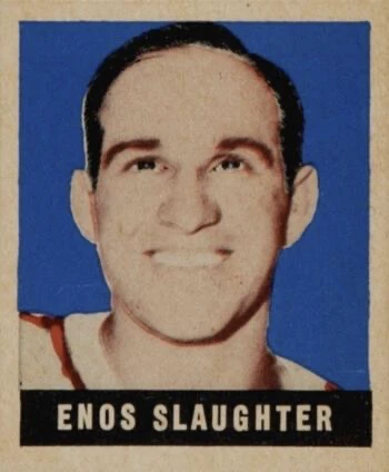 1948 Leaf #127 Enos Slaughter Baseball Card