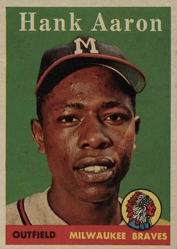 1958 Topps #30 Hank Aaron Baseball Card