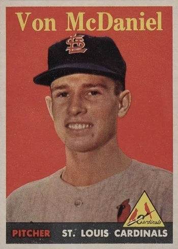 1958 Topps #65 Von McDaniel Baseball Card