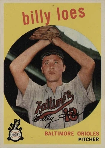 1959 Topps #336 Billy Loes Baseball Card
