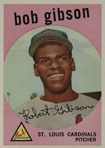 1959 Topps #514 Bob Gibson Rookie Card