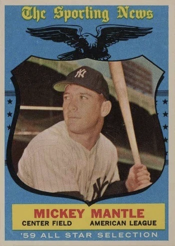 1959 Topps #564 Mickey Mantle Baseball Card