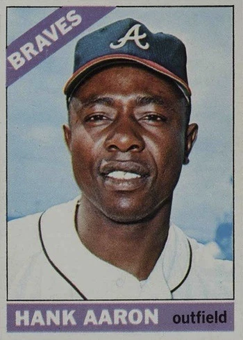 1966 Topps #500 Hank Aaron Baseball Card