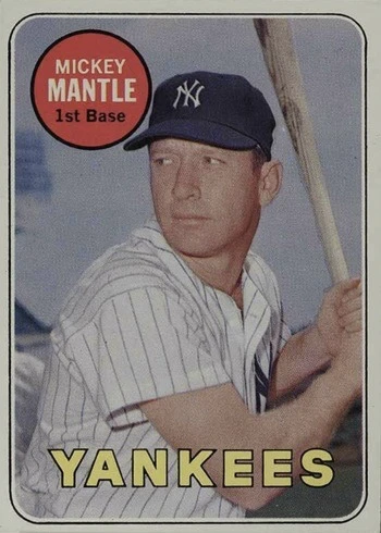 1969 Topps #500 Mickey Mantle Baseball Card