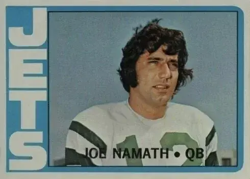 1972 Topps #100 Joe Namath Football Card