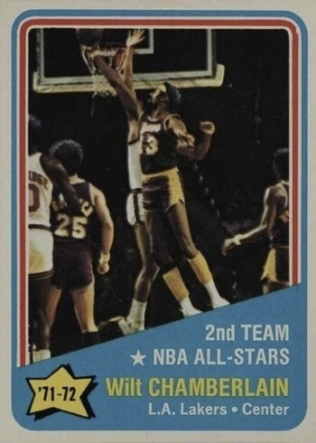 1972 Topps #168 Wilt Chamberlain Basketball Card