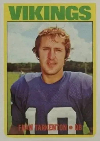 1972 Topps #225 Fran Tarkenton Football Card