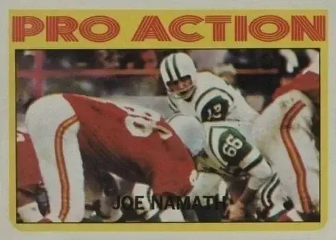 1972 Topps #343 Joe Namath Football Card