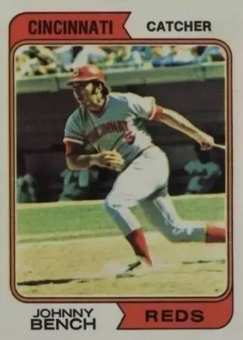 1974 Topps #10 Johnny Bench Baseball Card