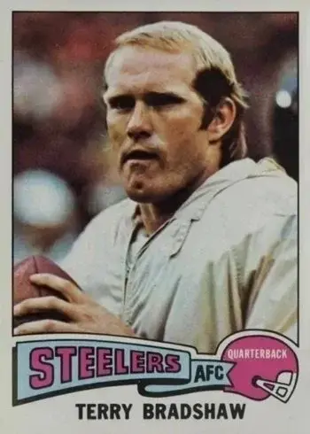 1975 Topps #461 Terry Bradshaw Football Card