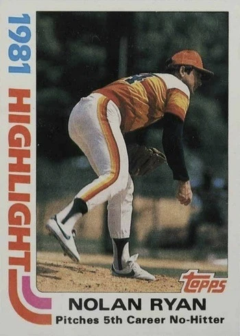 1982 Topps #5 Nolan Ryan Baseball Card